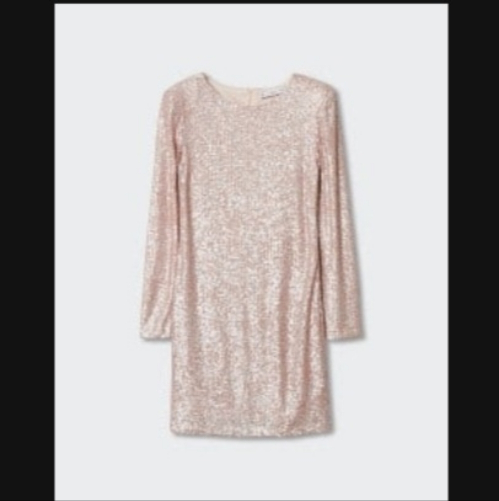 Long sleeve Sequin Dress